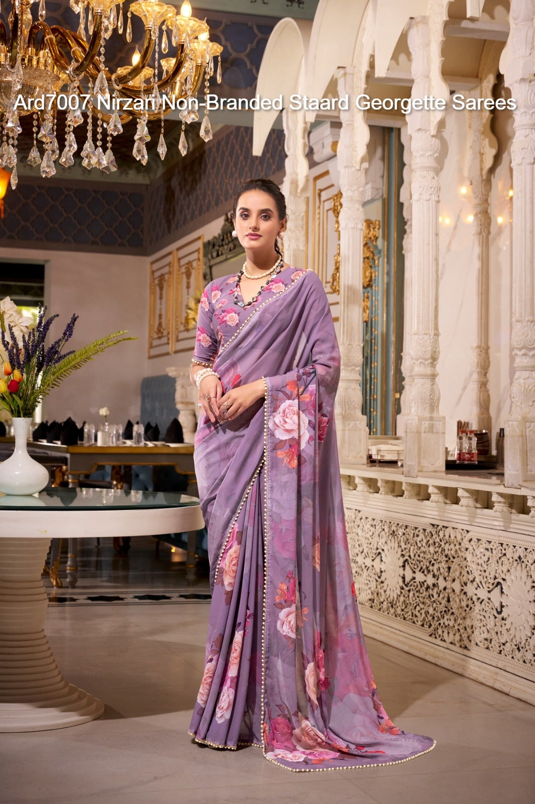Ard7007 Nirzari Non-Branded Staard Georgette Sarees