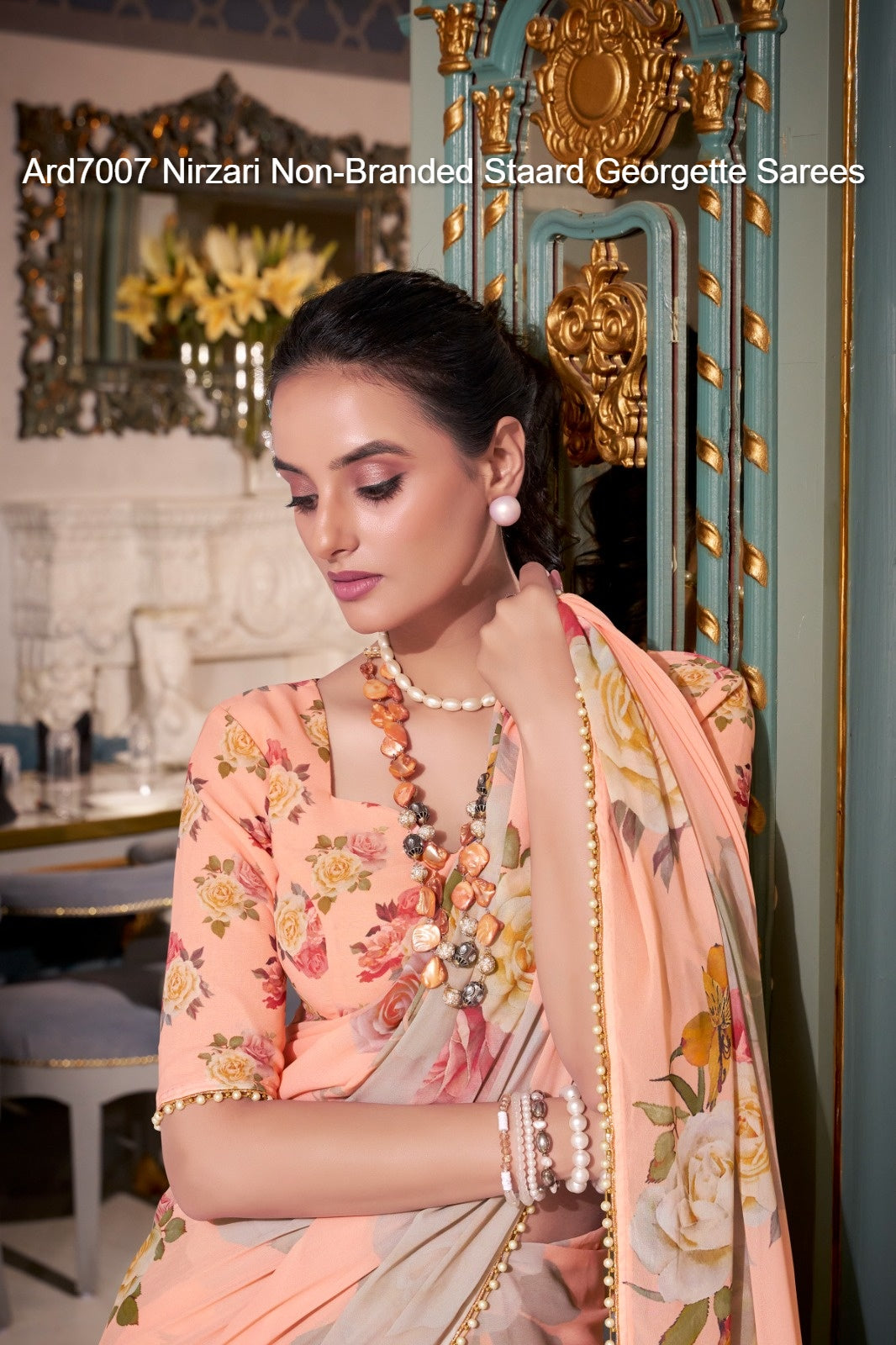 Ard7007 Nirzari Non-Branded Staard Georgette Sarees