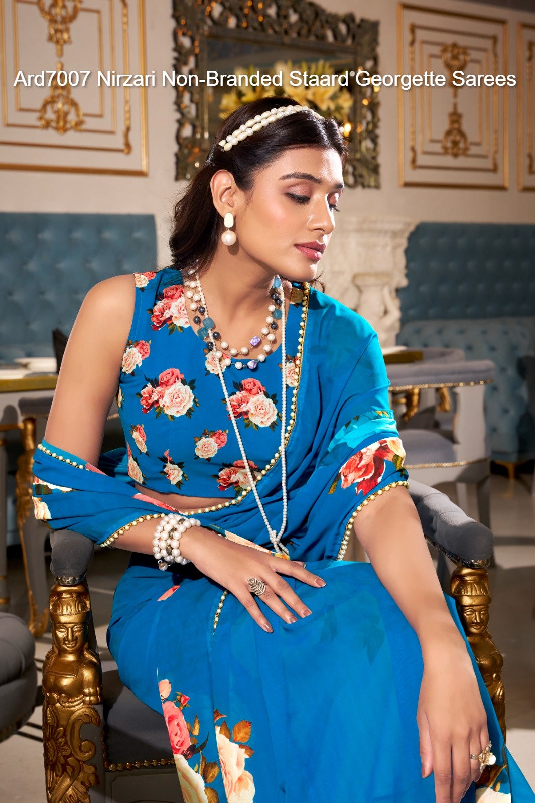 Ard7007 Nirzari Non-Branded Staard Georgette Sarees