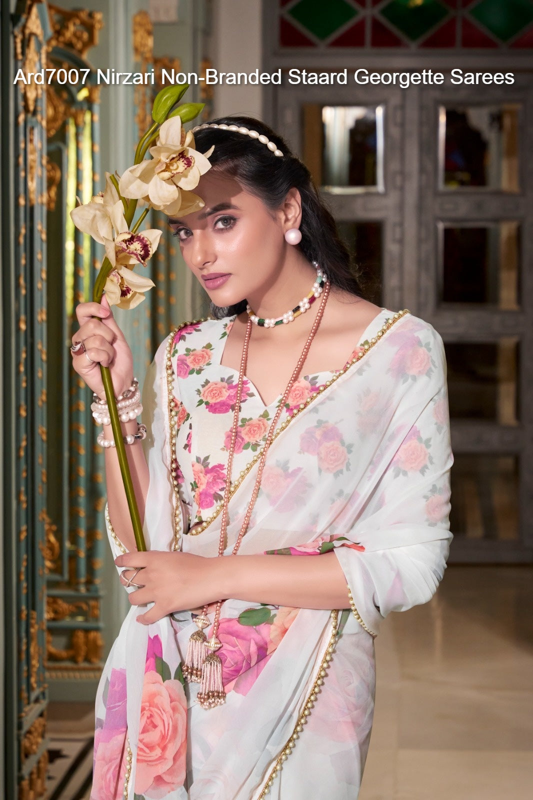 Ard7007 Nirzari Non-Branded Staard Georgette Sarees