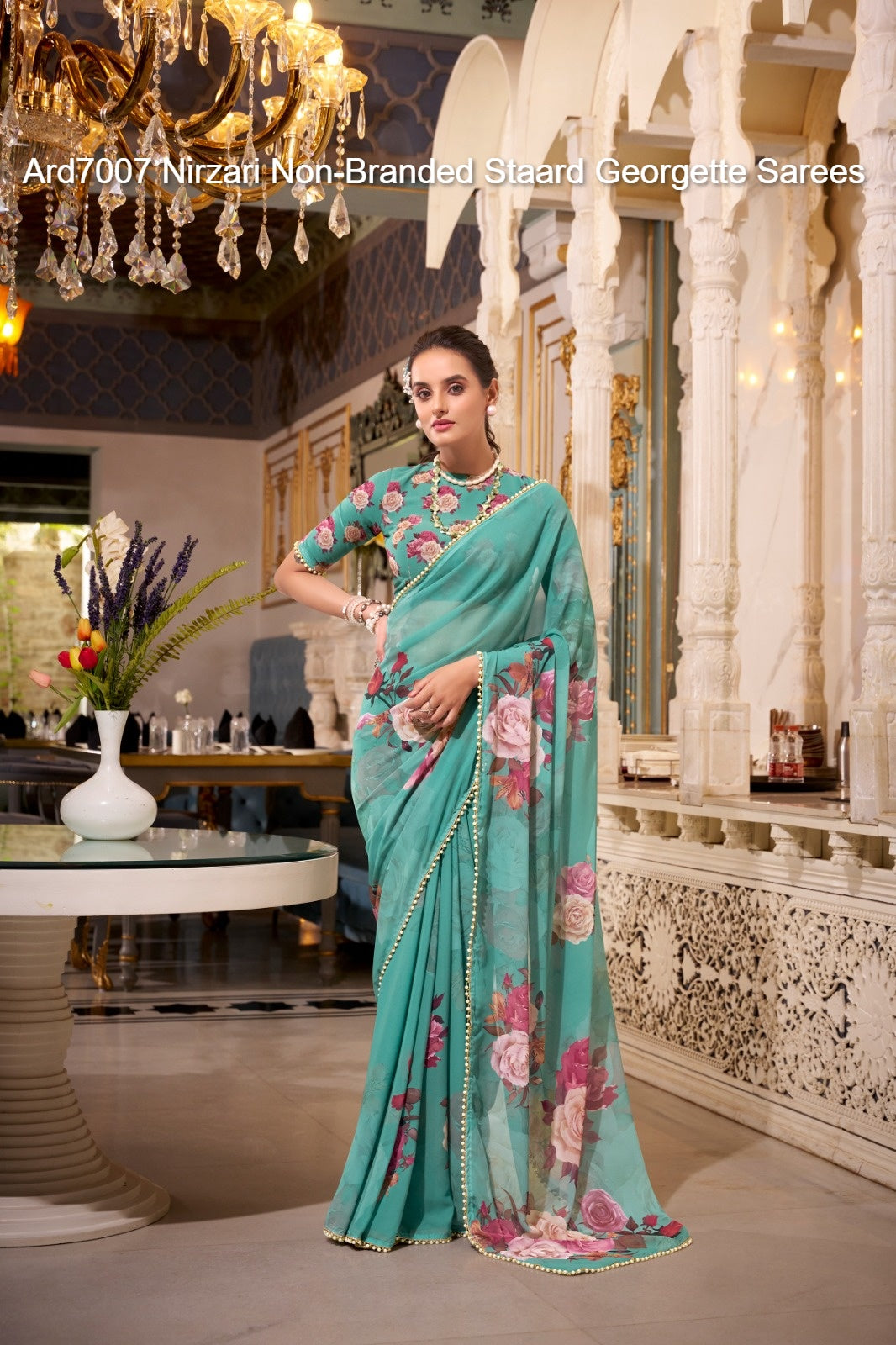 Ard7007 Nirzari Non-Branded Staard Georgette Sarees