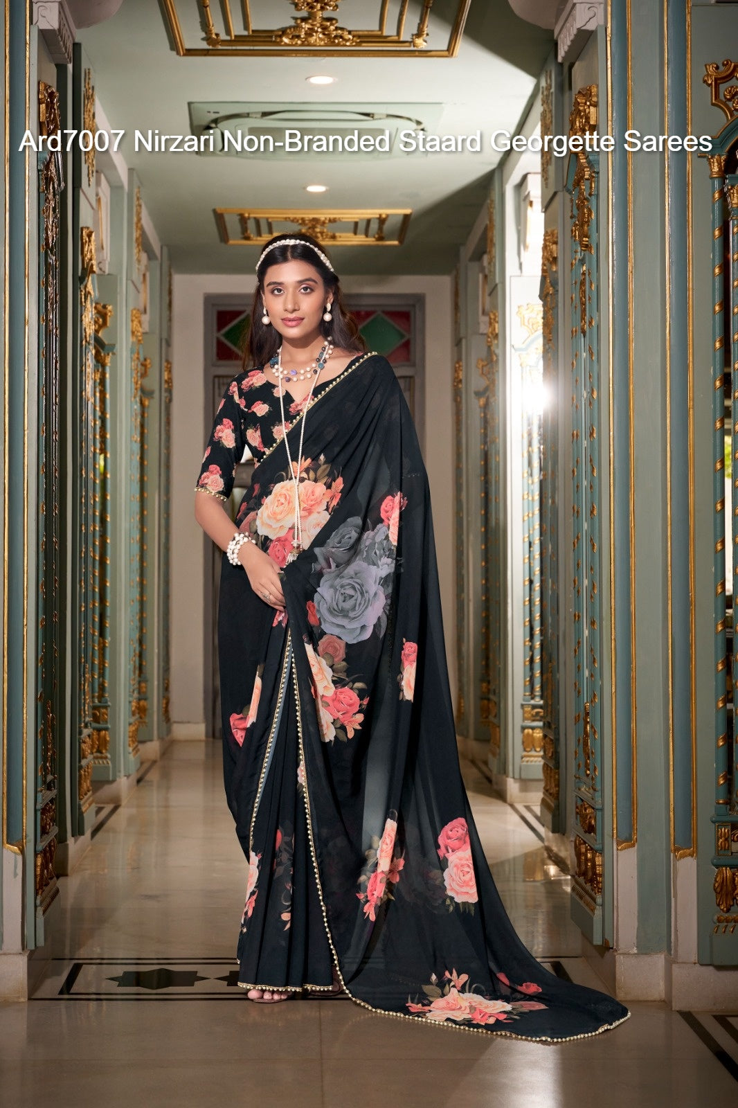Ard7007 Nirzari Non-Branded Staard Georgette Sarees