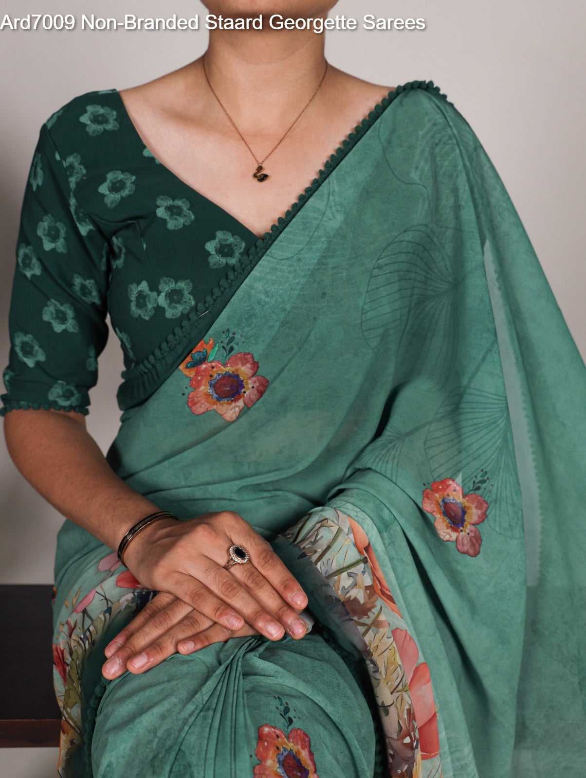 Ard7009 Non-Branded Staard Georgette Sarees