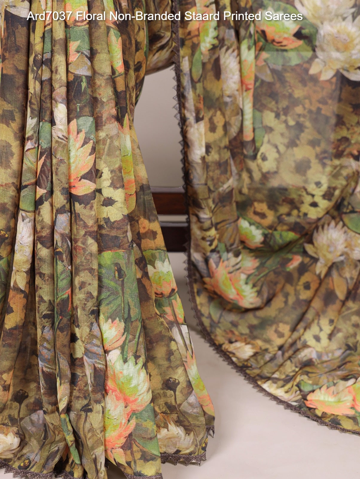 Ard7037 Floral Non-Branded Staard Printed Sarees