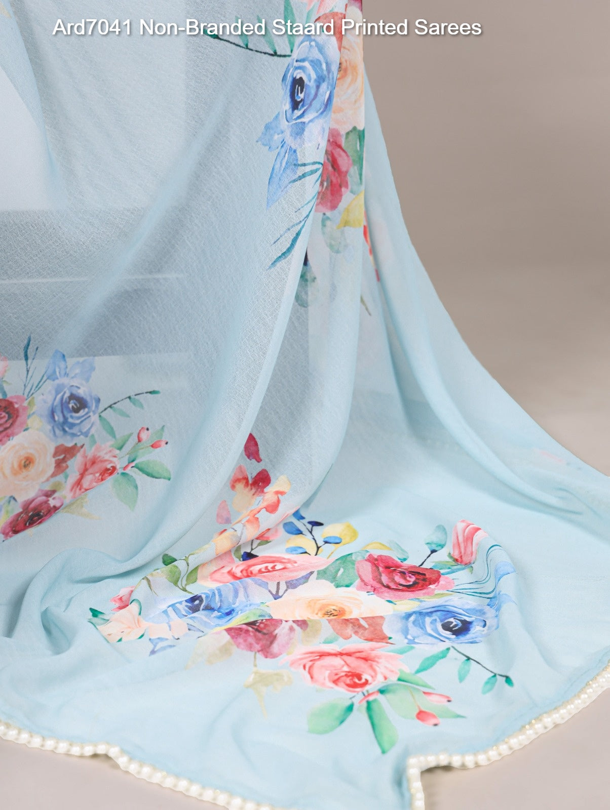 Ard7041 Non-Branded Staard Printed Sarees