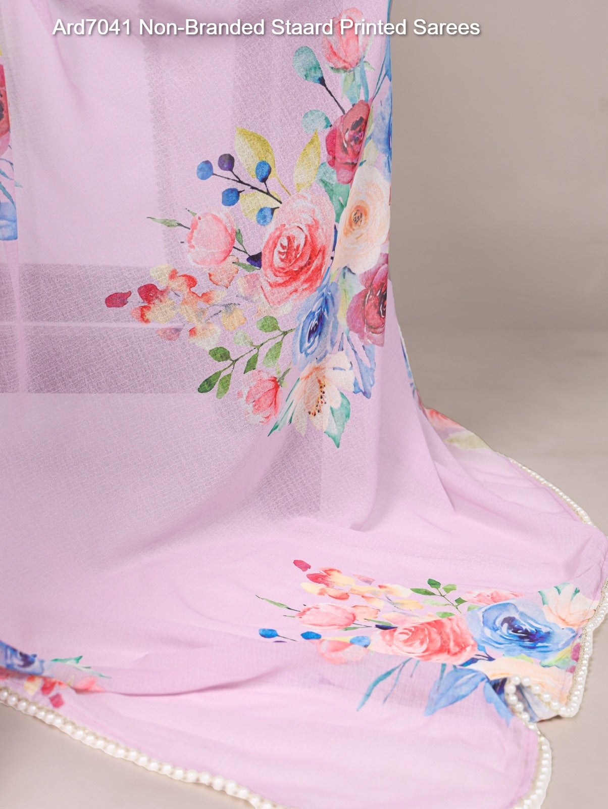 Ard7041 Non-Branded Staard Printed Sarees