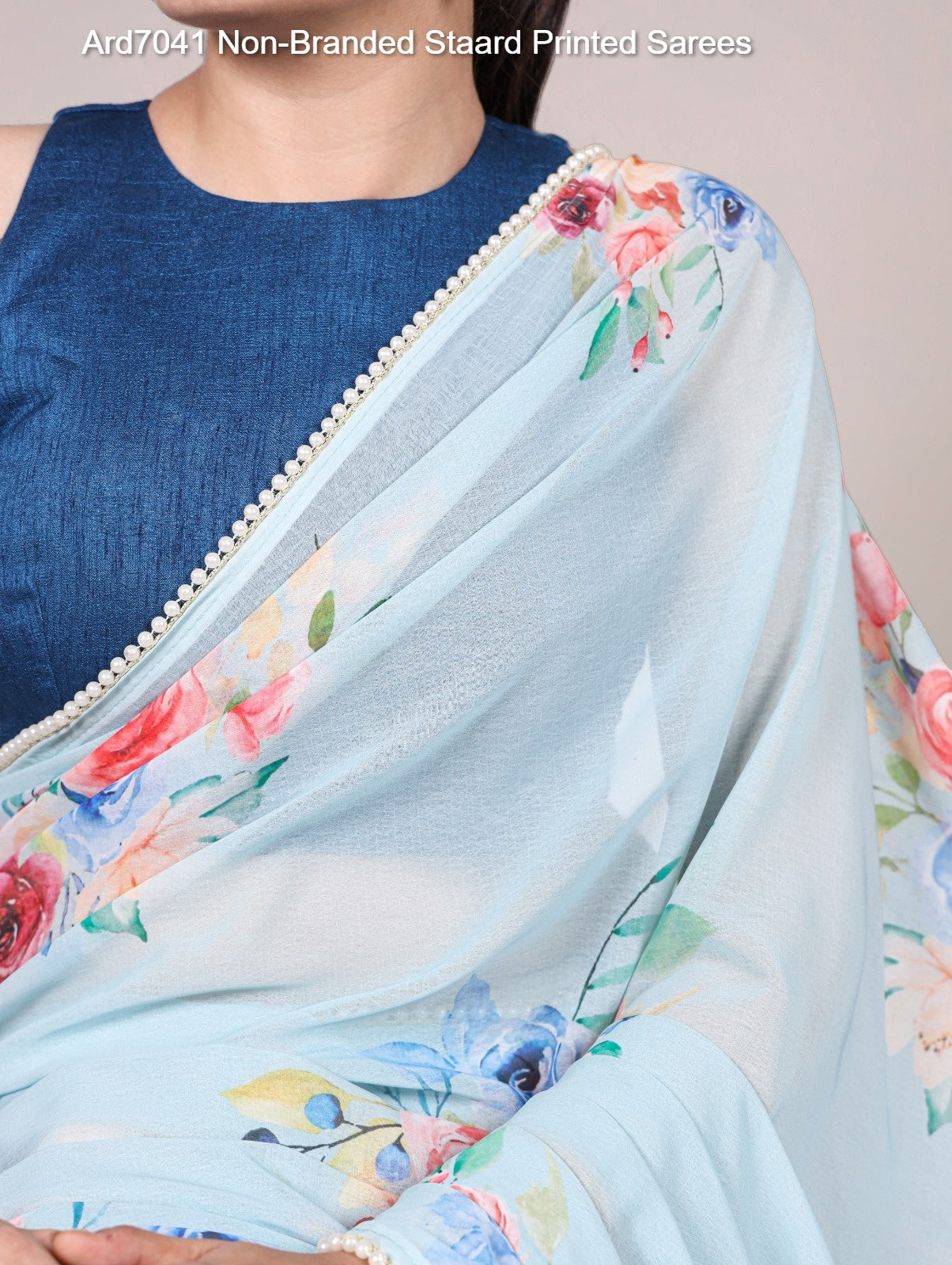 Ard7041 Non-Branded Staard Printed Sarees