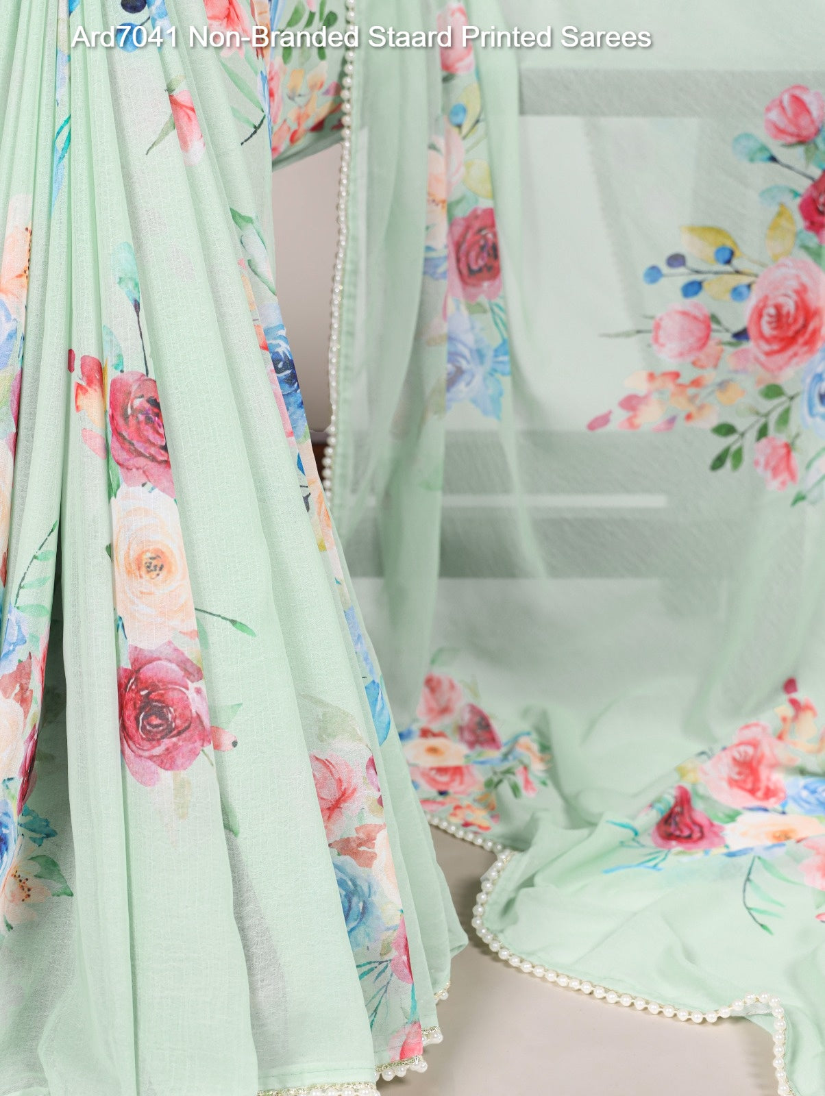 Ard7041 Non-Branded Staard Printed Sarees
