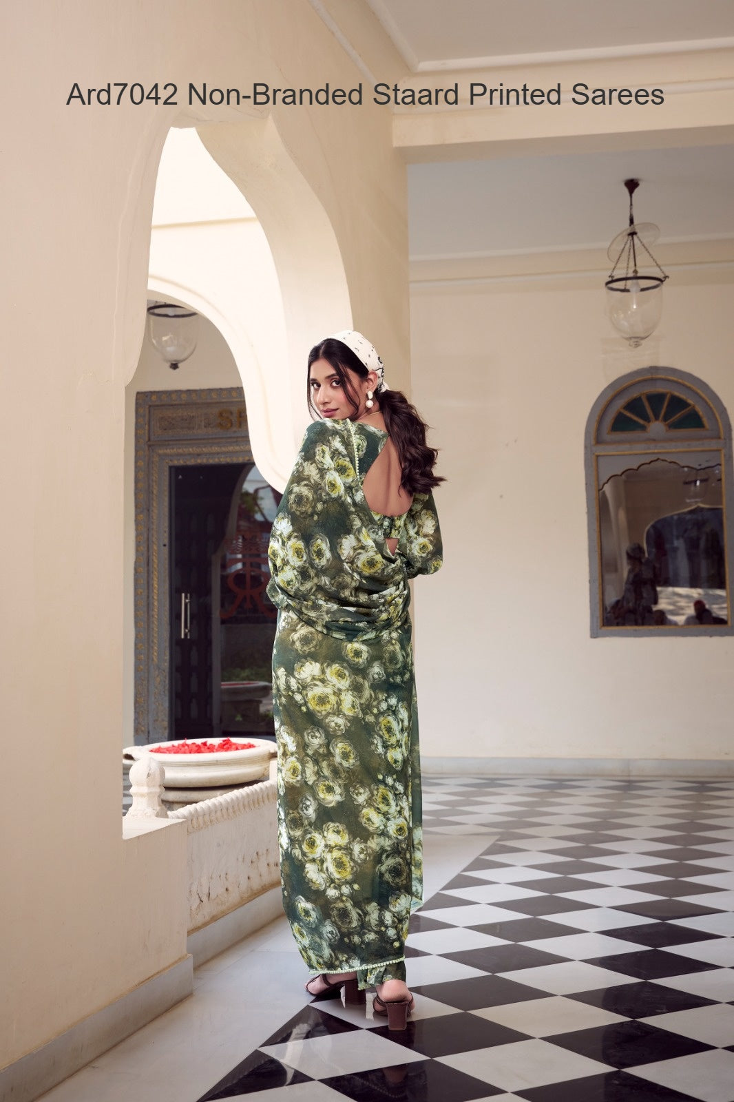 Ard7042 Non-Branded Staard Printed Sarees