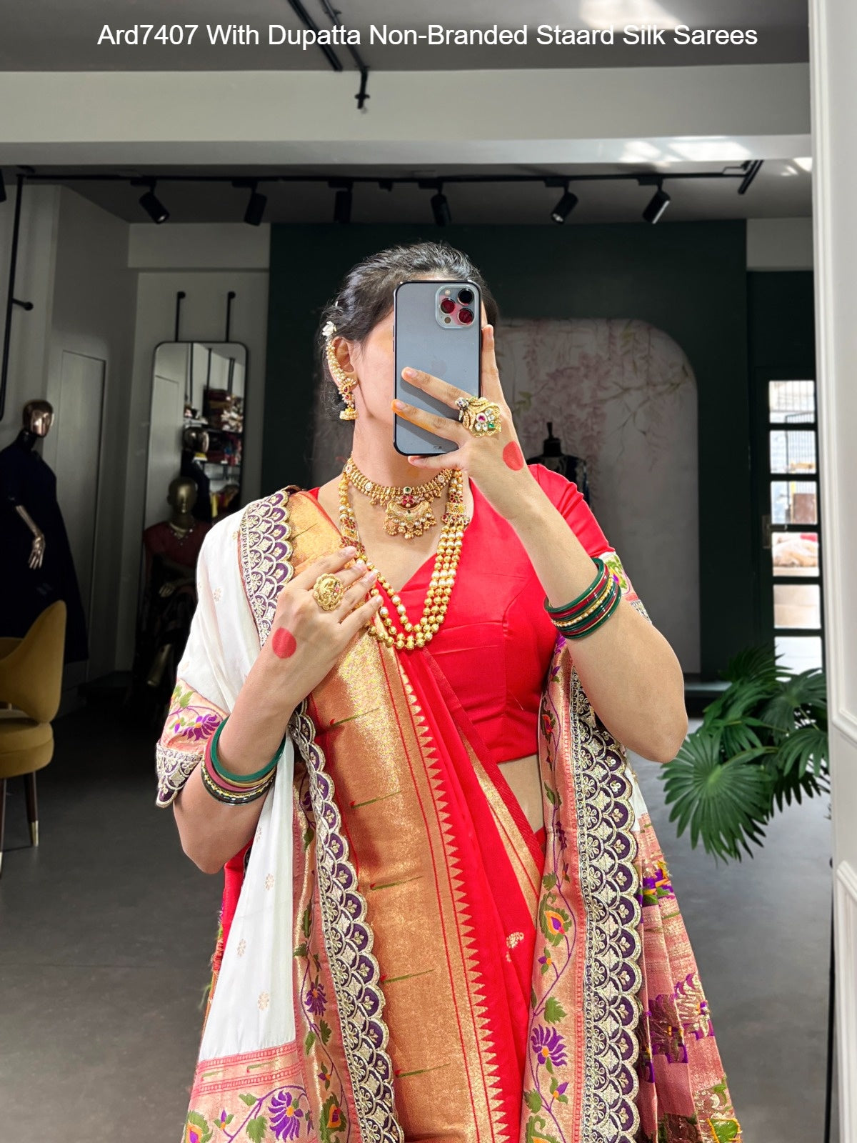 Ard7407 With Dupatta Non-Branded Staard Silk Sarees