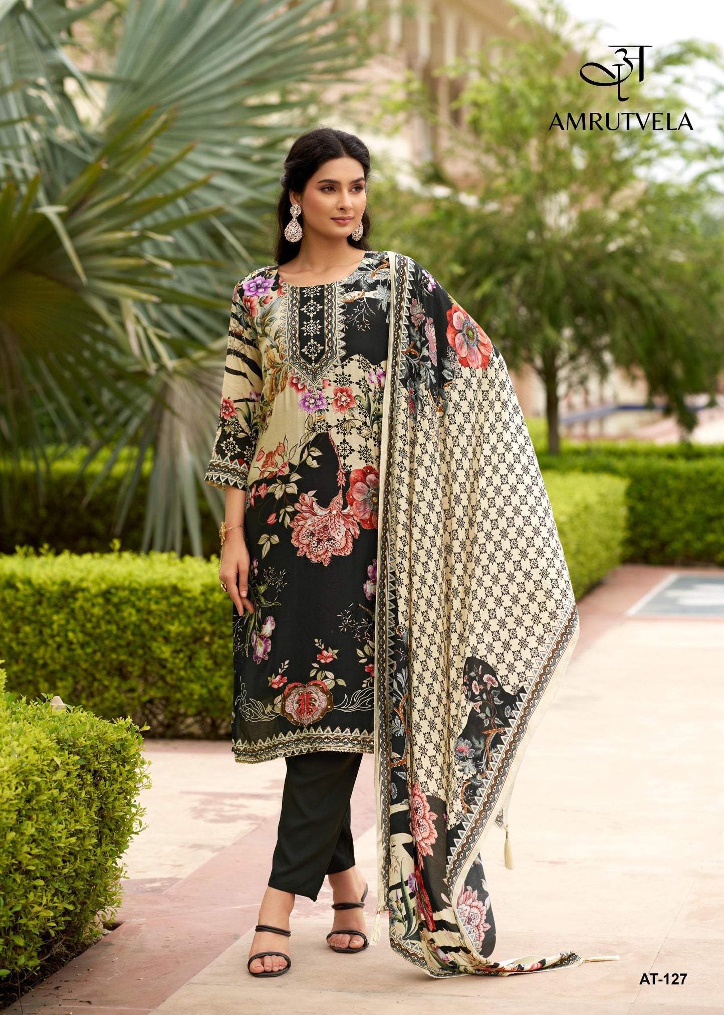 At-127-A Amrutvela Pure Viscose Pakistani Salwar Suits