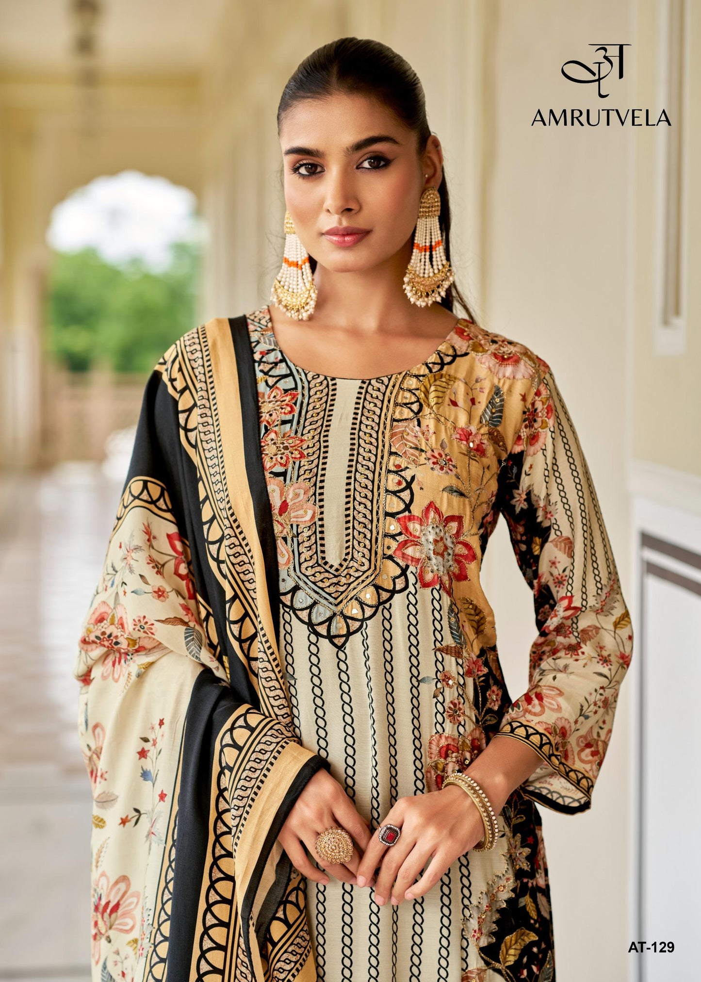 At-129 A Amrutvela Printed Pakistani Salwar Suits