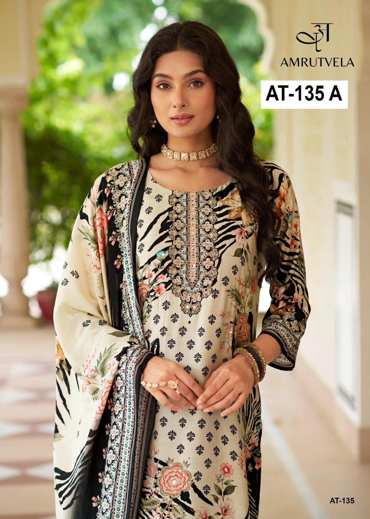 At-135 A Amrutvela Printed Pakistani Salwar Suits