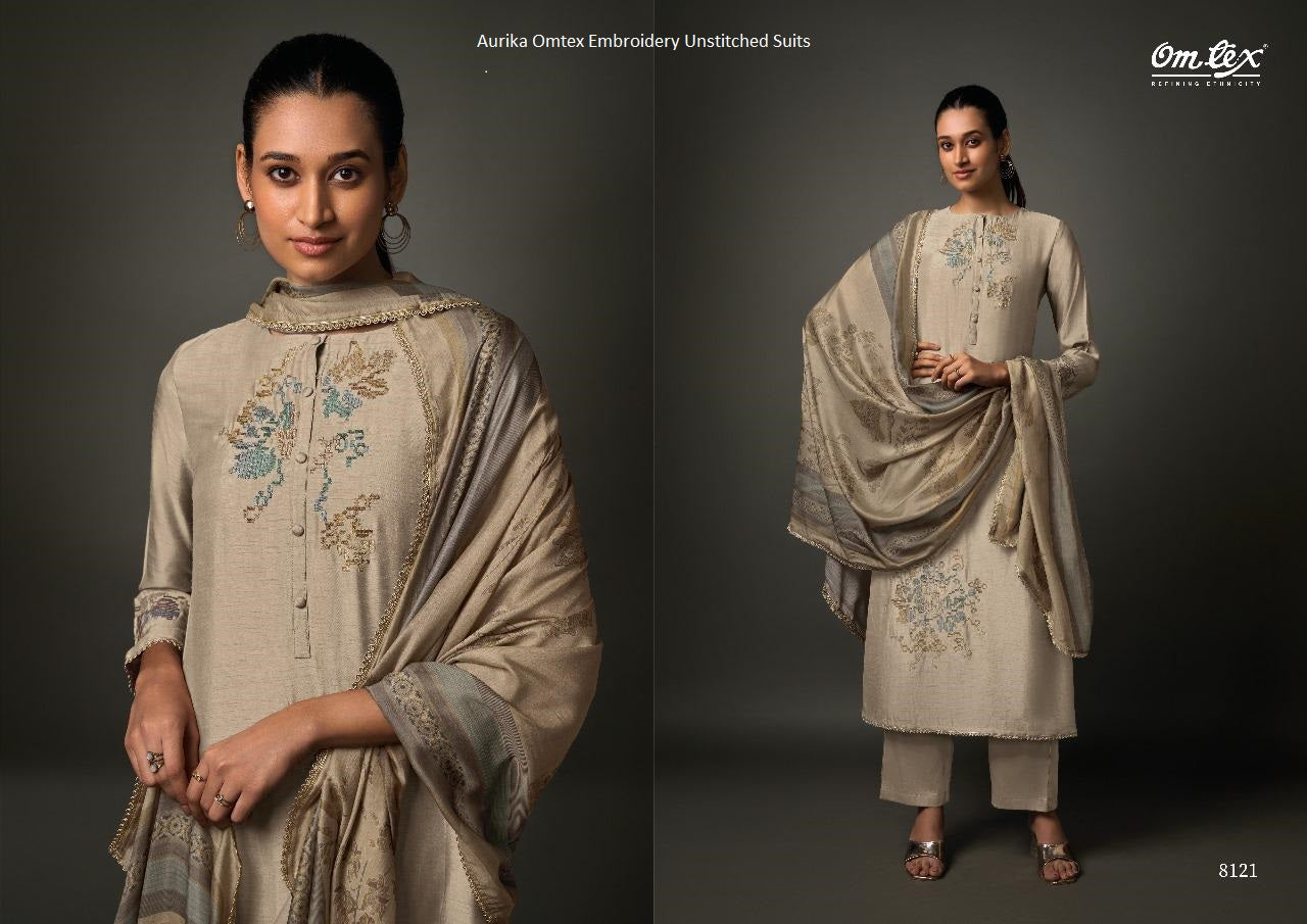 Aurika Omtex Embroidery Unstitched Suits
