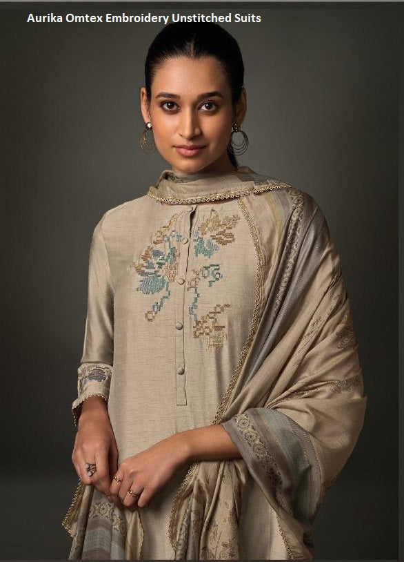 Aurika Omtex Embroidery Unstitched Suits