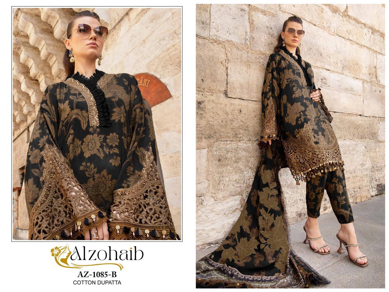 Az-1085B Al Zohaib Pure Cotton Pakistani Salwar Suits