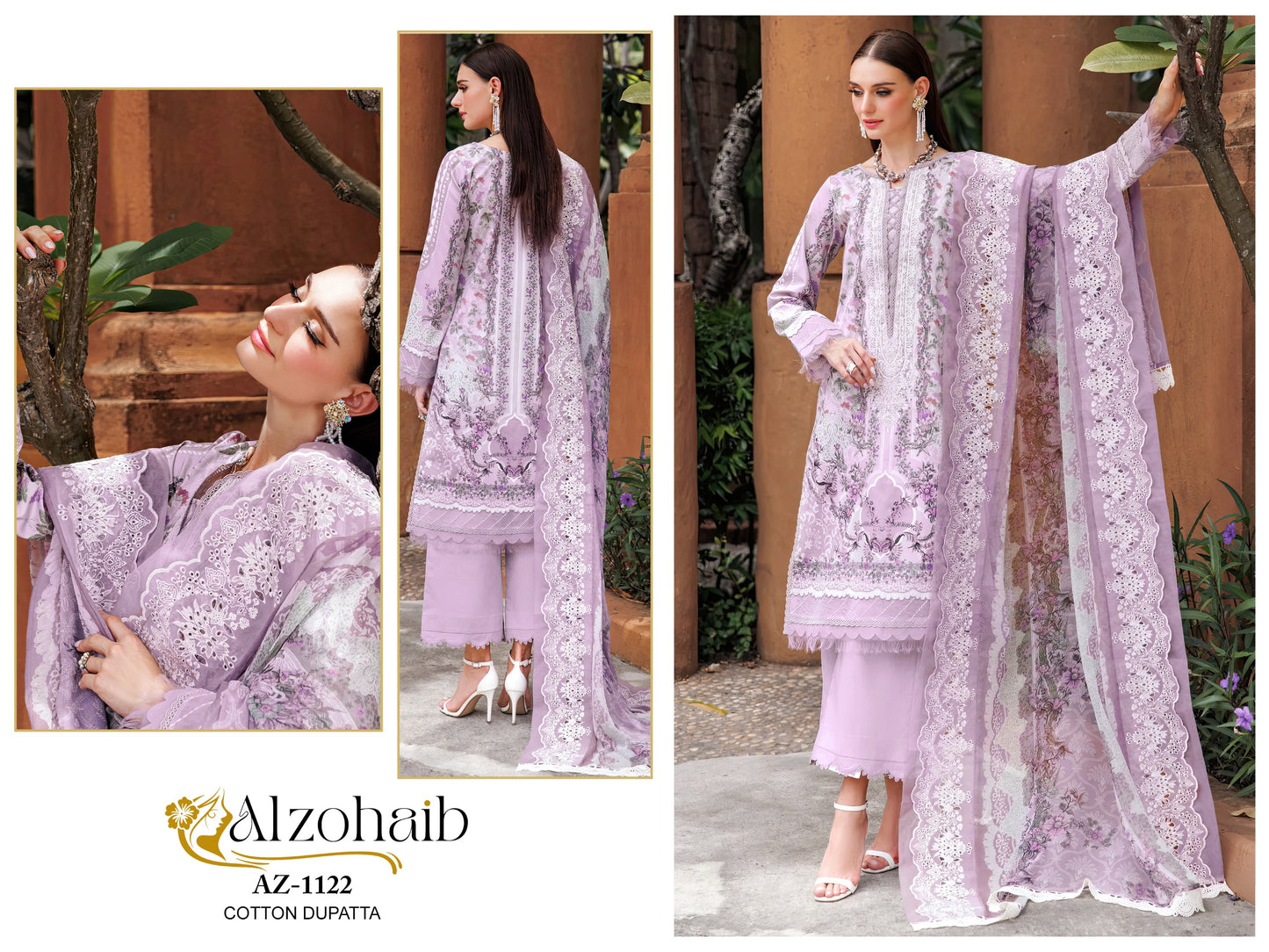 Az-1122 M Basic Al Zohaib Print Pakistani Salwar Suits