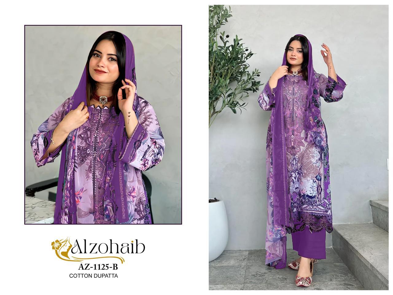 Az-1125 B Al Zohaib Print Pakistani Salwar Suits