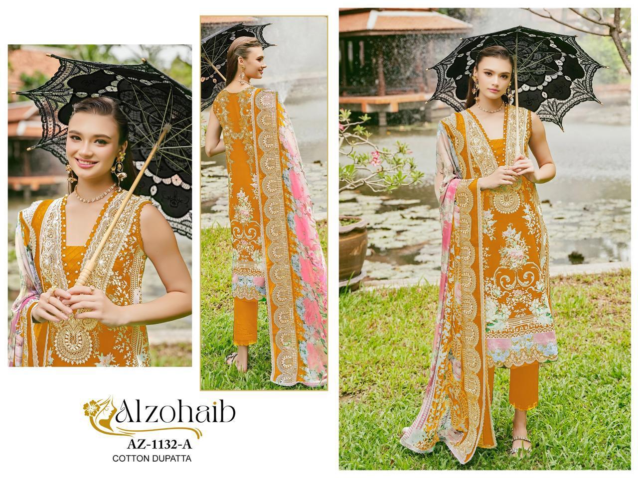 Az-1132A Al Zohaib Print Pakistani Salwar Suits