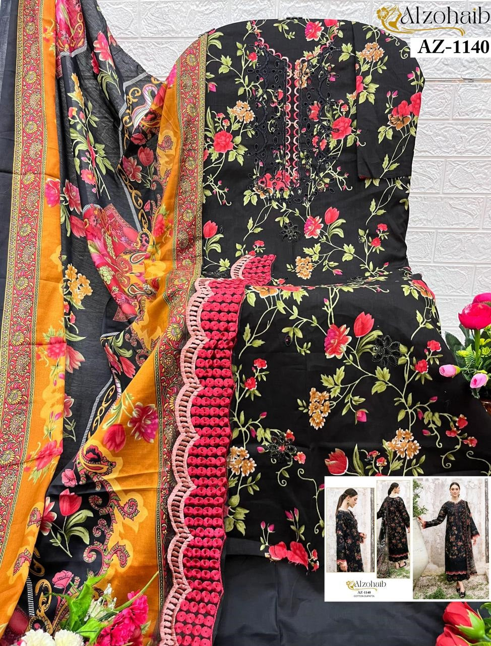 Az-1140 Al Zohaib Print Karachi Unstitched Suits