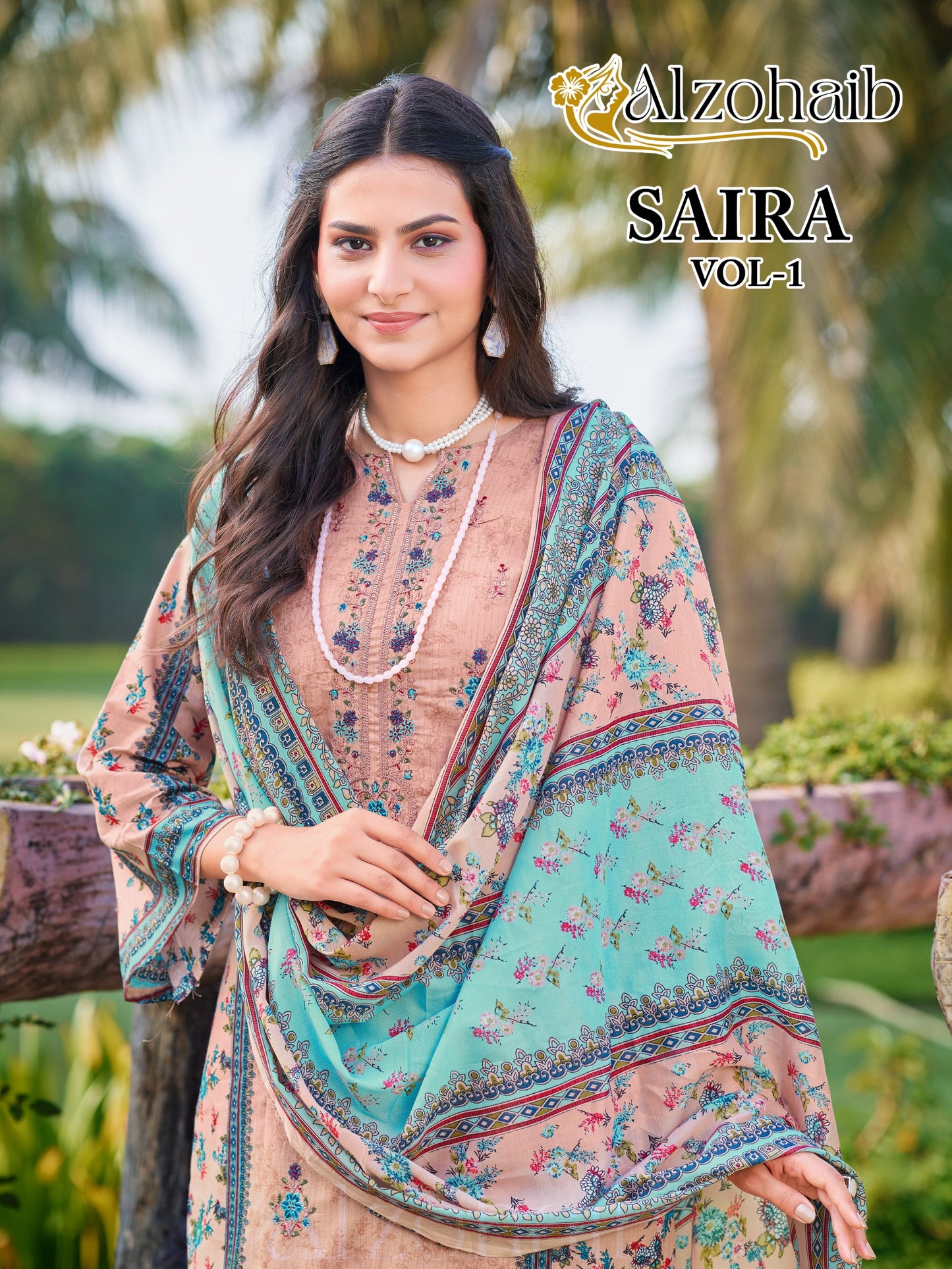 Az-1253 Saira Vol-1 Al Zohaib Printed Karachi Unstitched Suits