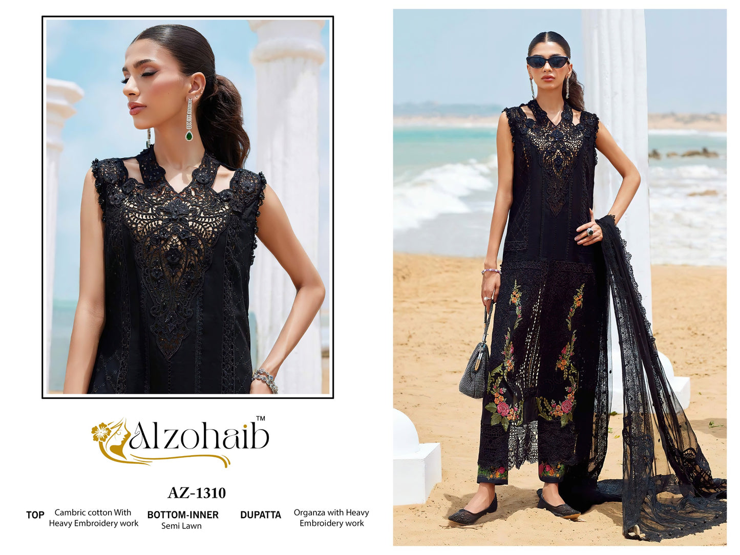 Az-1310 Aarzoo Vol-1 Al Zohaib Embroidery Pakistani Salwar Suits