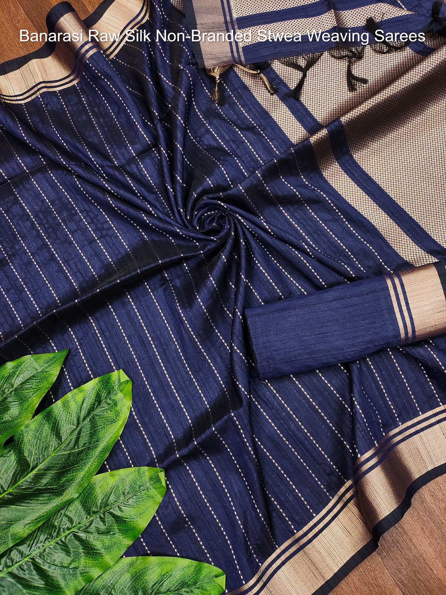 Banarasi Raw Silk Non-Branded Stwea Weaving Sarees