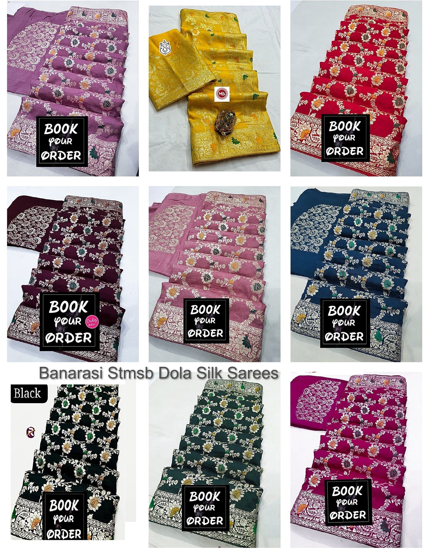 Banarasi Stmsb Dola Silk Sarees