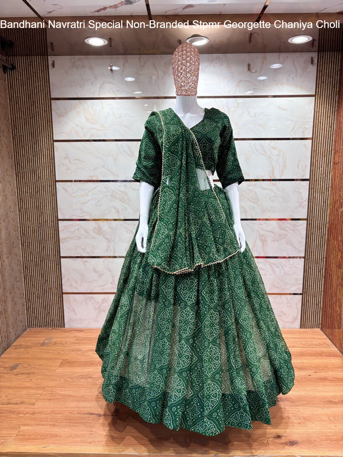 Bandhani Navratri Special Non-Branded Stpmr Georgette Chaniya Choli