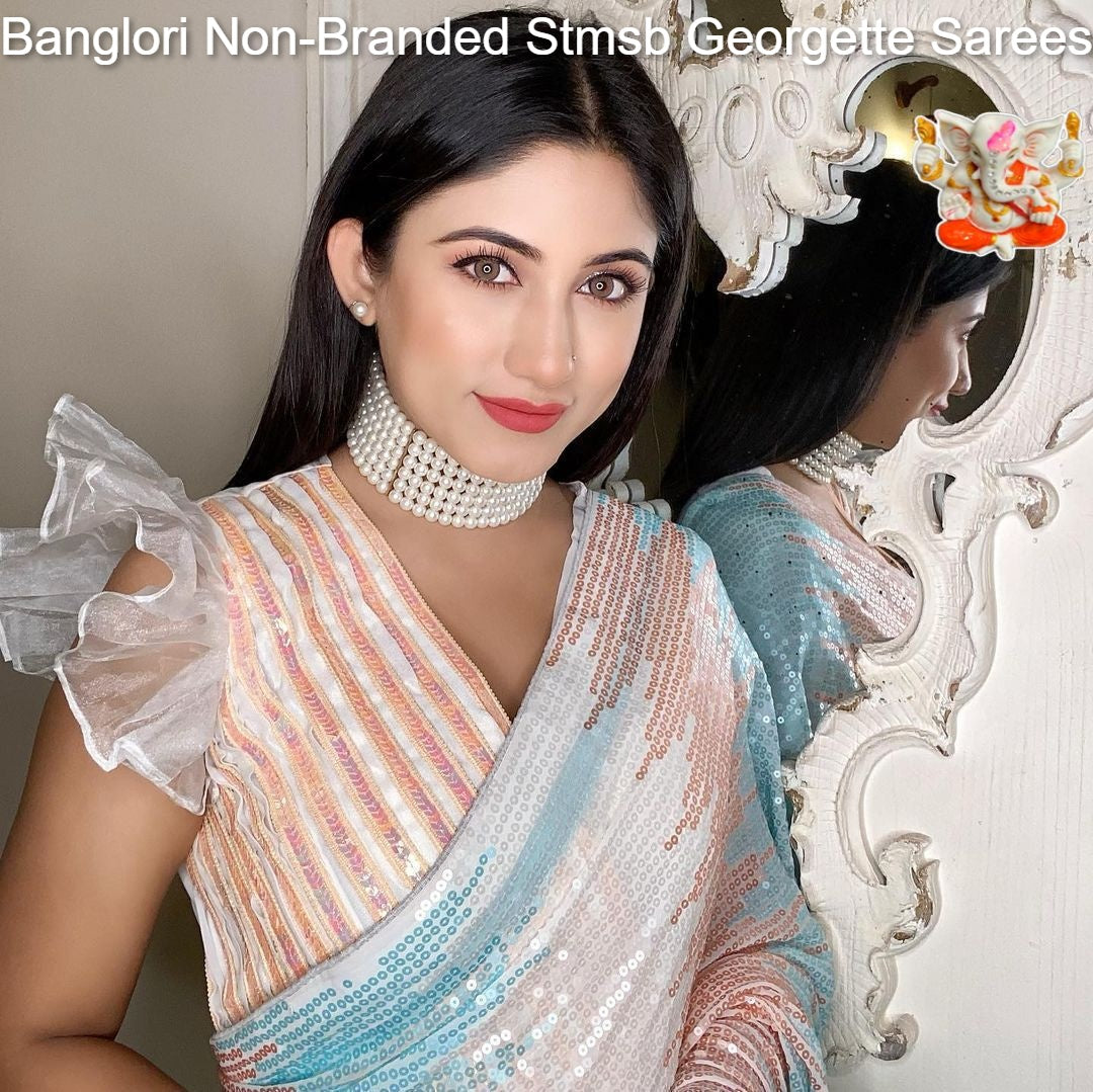 Banglori Non-Branded Stmsb Georgette Sarees