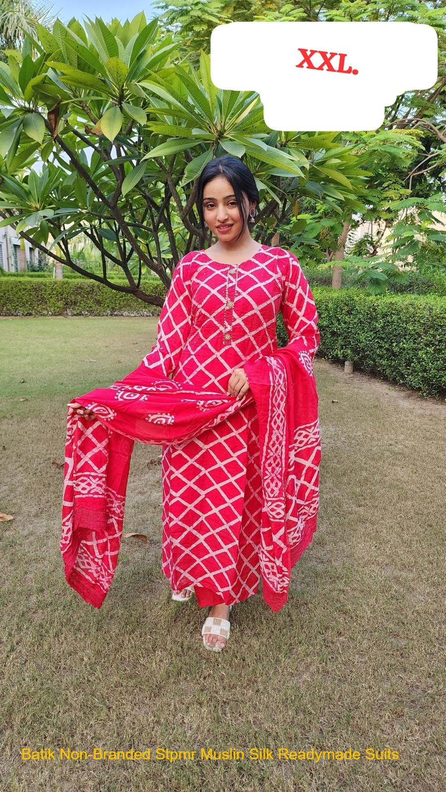 Batik Non-Branded Stpmr Muslin Silk Readymade Suits