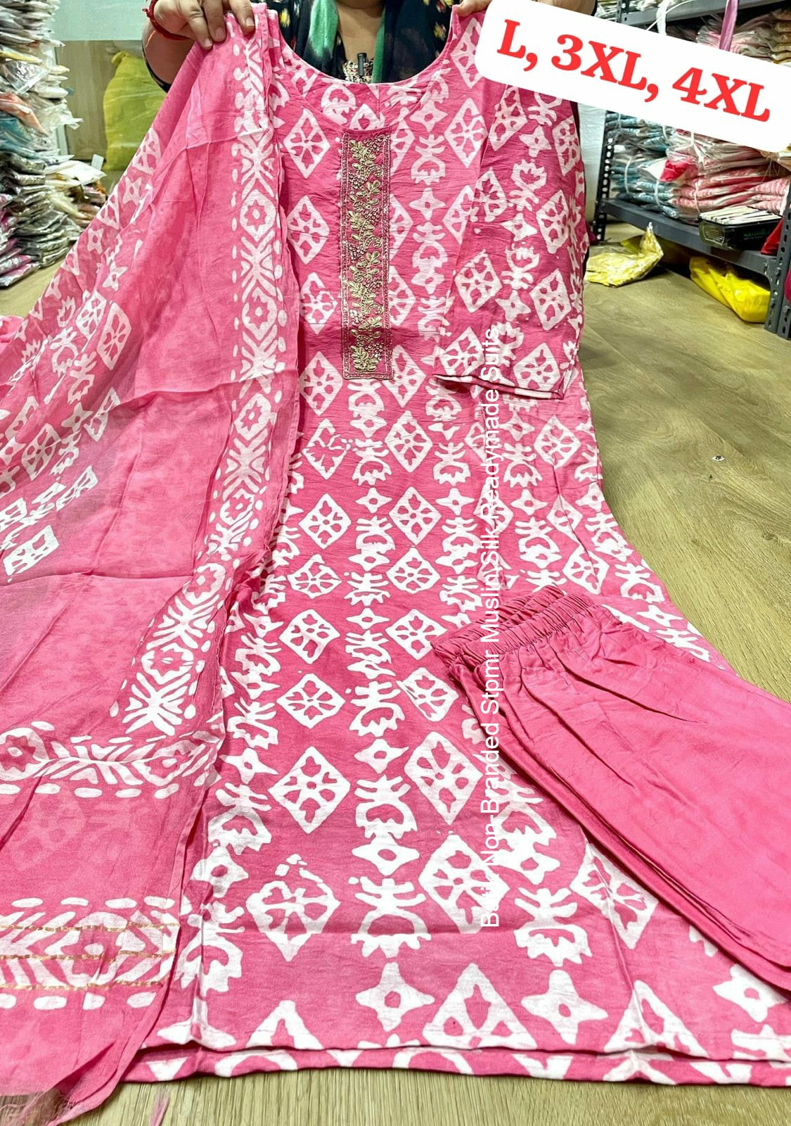 Batik Non-Branded Stpmr Muslin Silk Readymade Suits