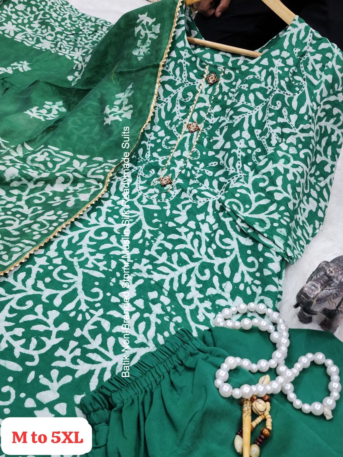 Batik Non-Branded Stpmr Muslin Silk Readymade Suits
