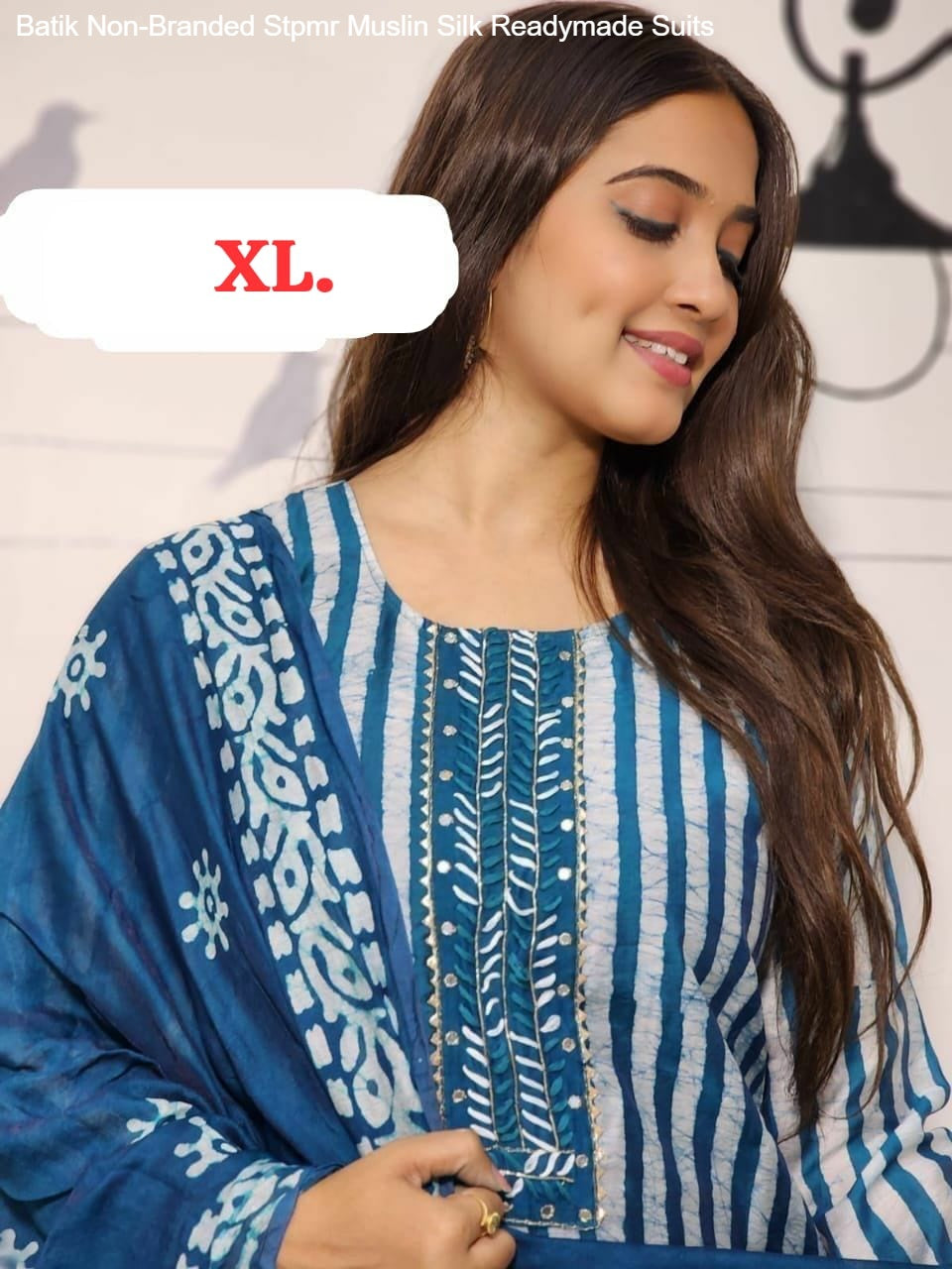 Batik Non-Branded Stpmr Muslin Silk Readymade Suits