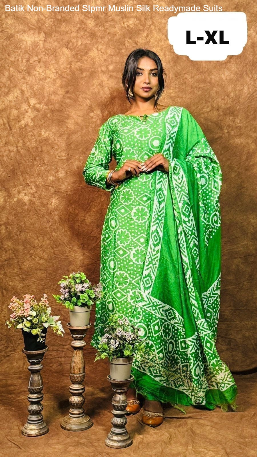 Batik Non-Branded Stpmr Muslin Silk Readymade Suits