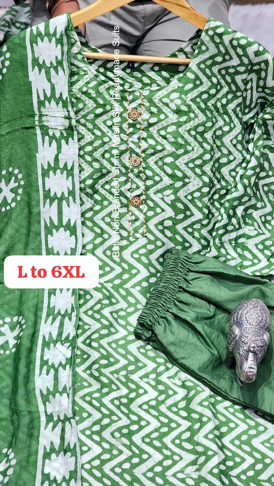 Batik Non-Branded Stpmr Muslin Silk Readymade Suits