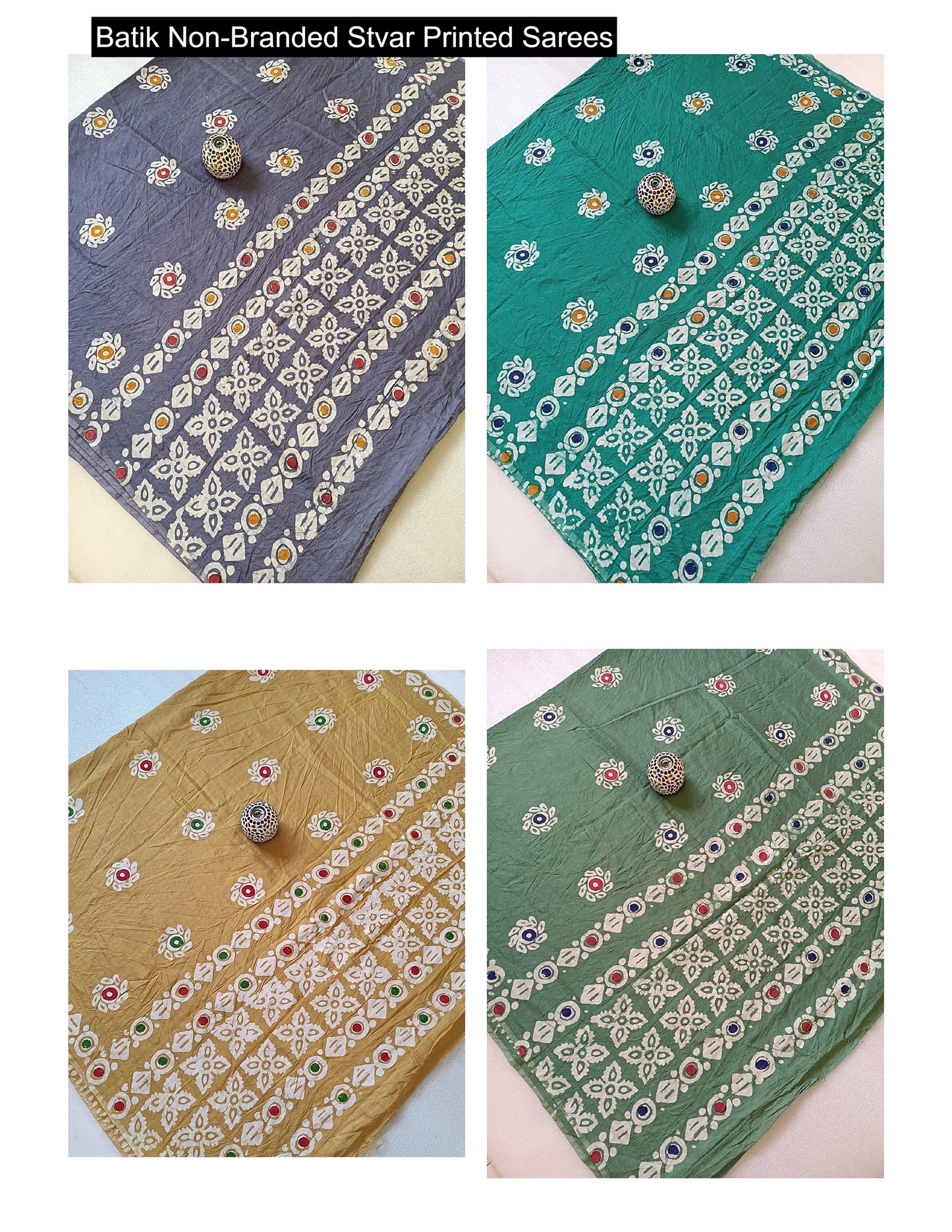 Batik Non-Branded Stvar Printed Sarees