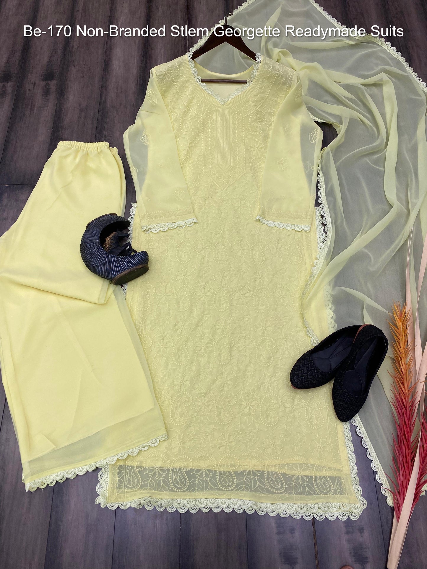 Be-170 Non-Branded Stlem Georgette Readymade Suits