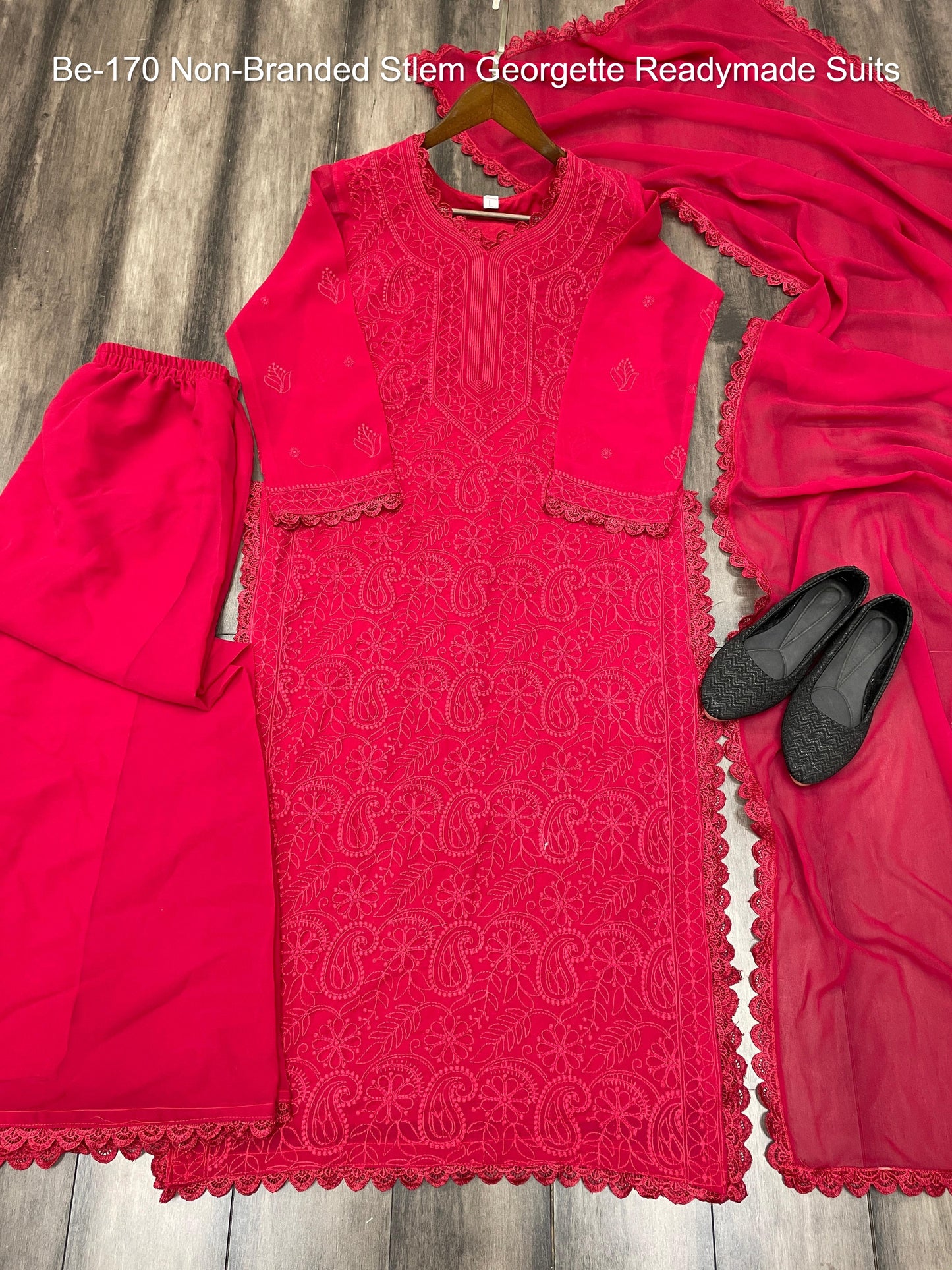 Be-170 Non-Branded Stlem Georgette Readymade Suits