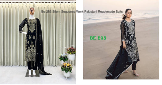 Be-283 Stlem Sequence Work Pakistani Readymade Suits