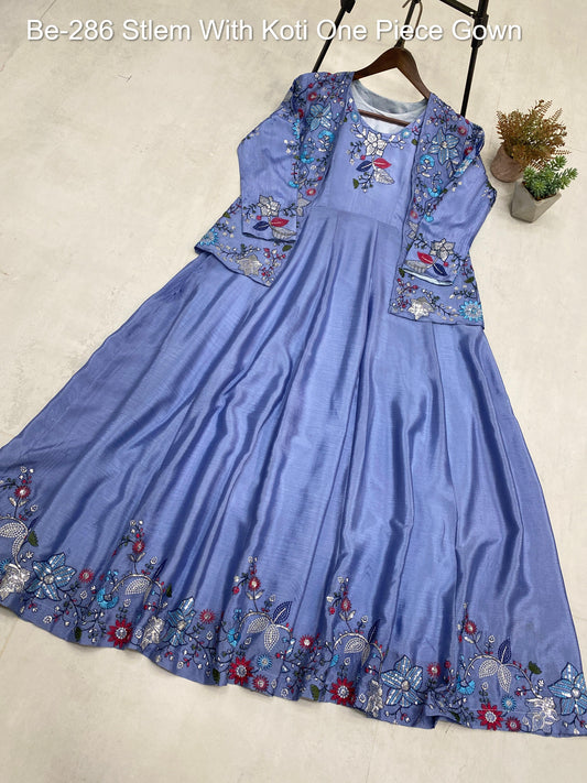 Be-286 Stlem With Koti One Piece Gown