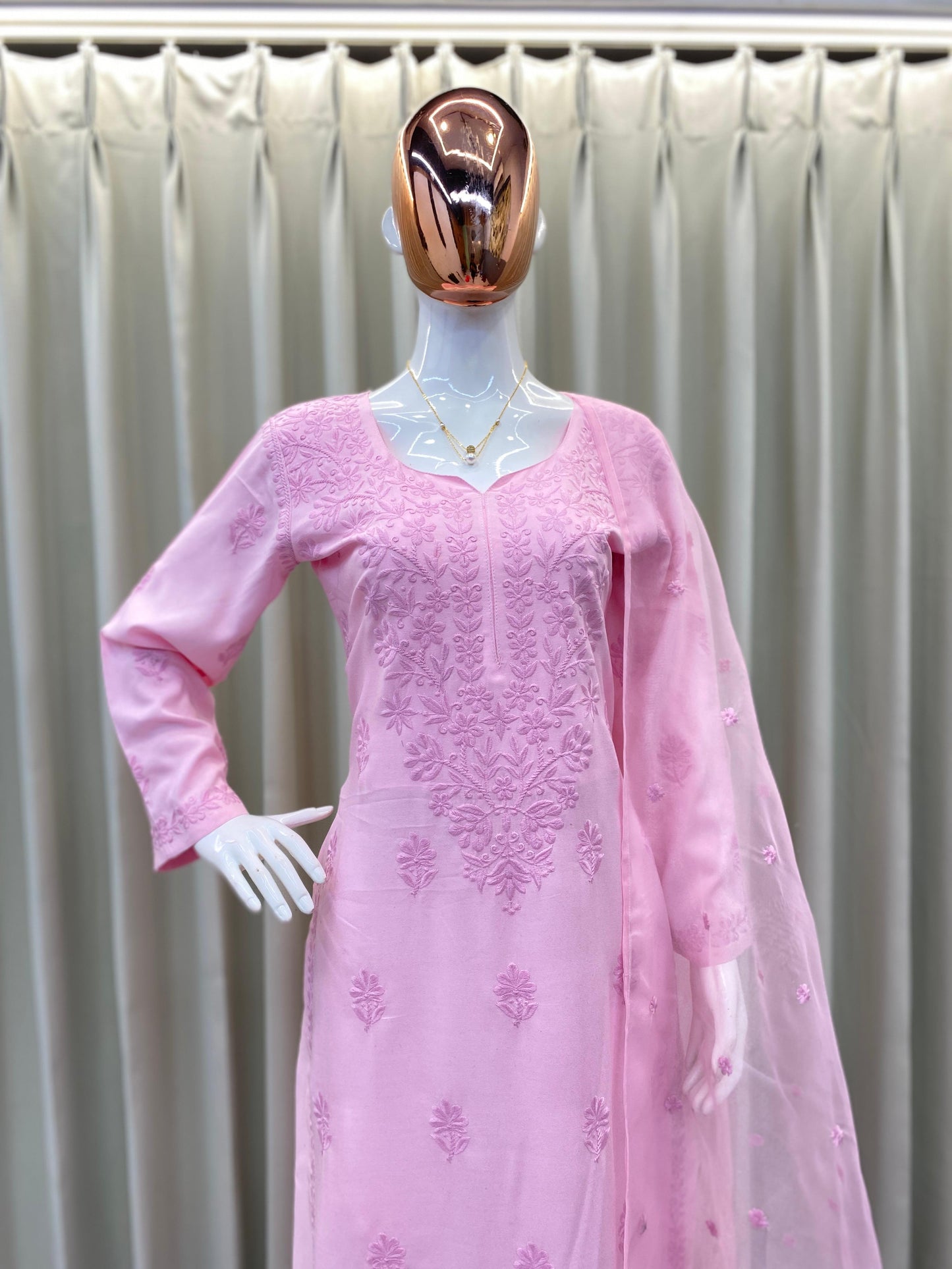 Be-287 Stlem Embroidery Work Pakistani Readymade Suits