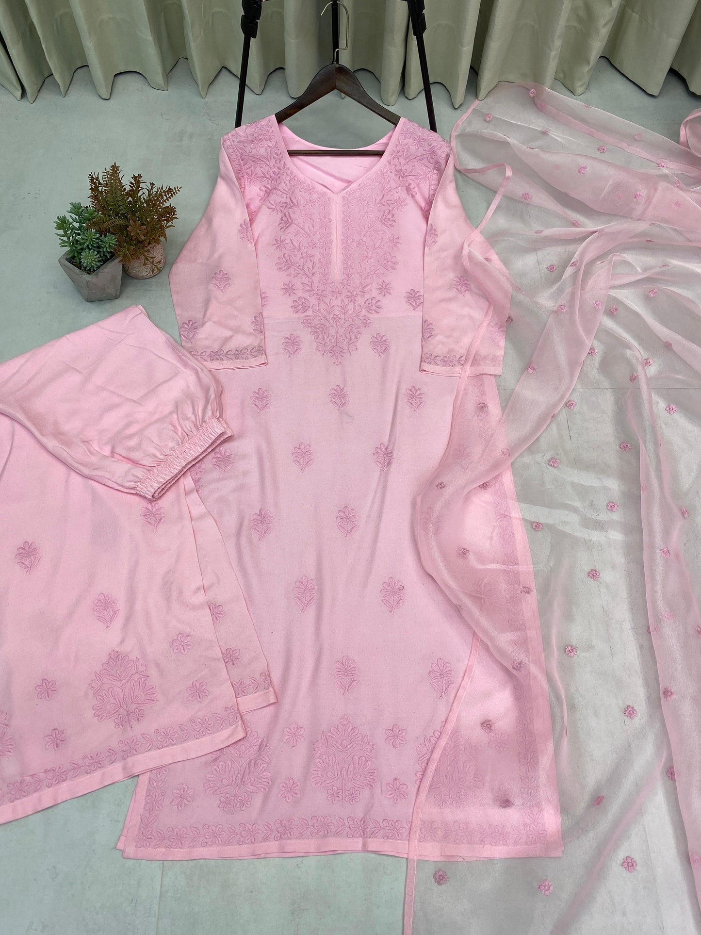 Be-287 Stlem Embroidery Work Pakistani Readymade Suits