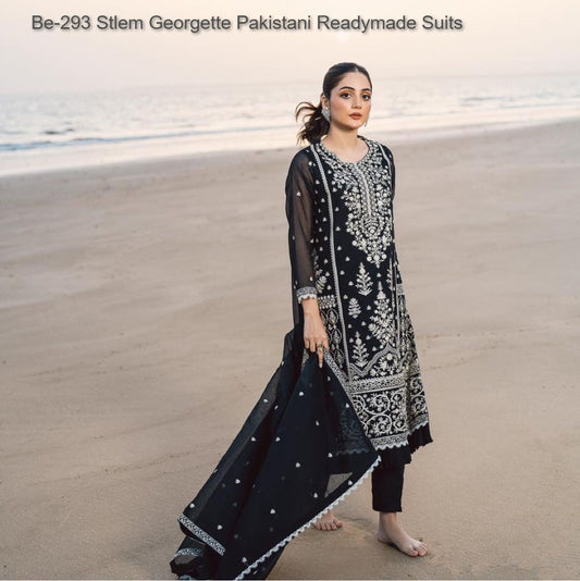 Be-293 Stlem Georgette Pakistani Readymade Suits