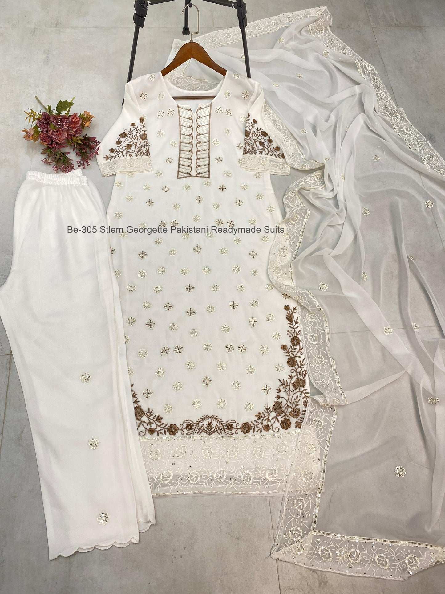 Be-305 Stlem Georgette Pakistani Readymade Suits