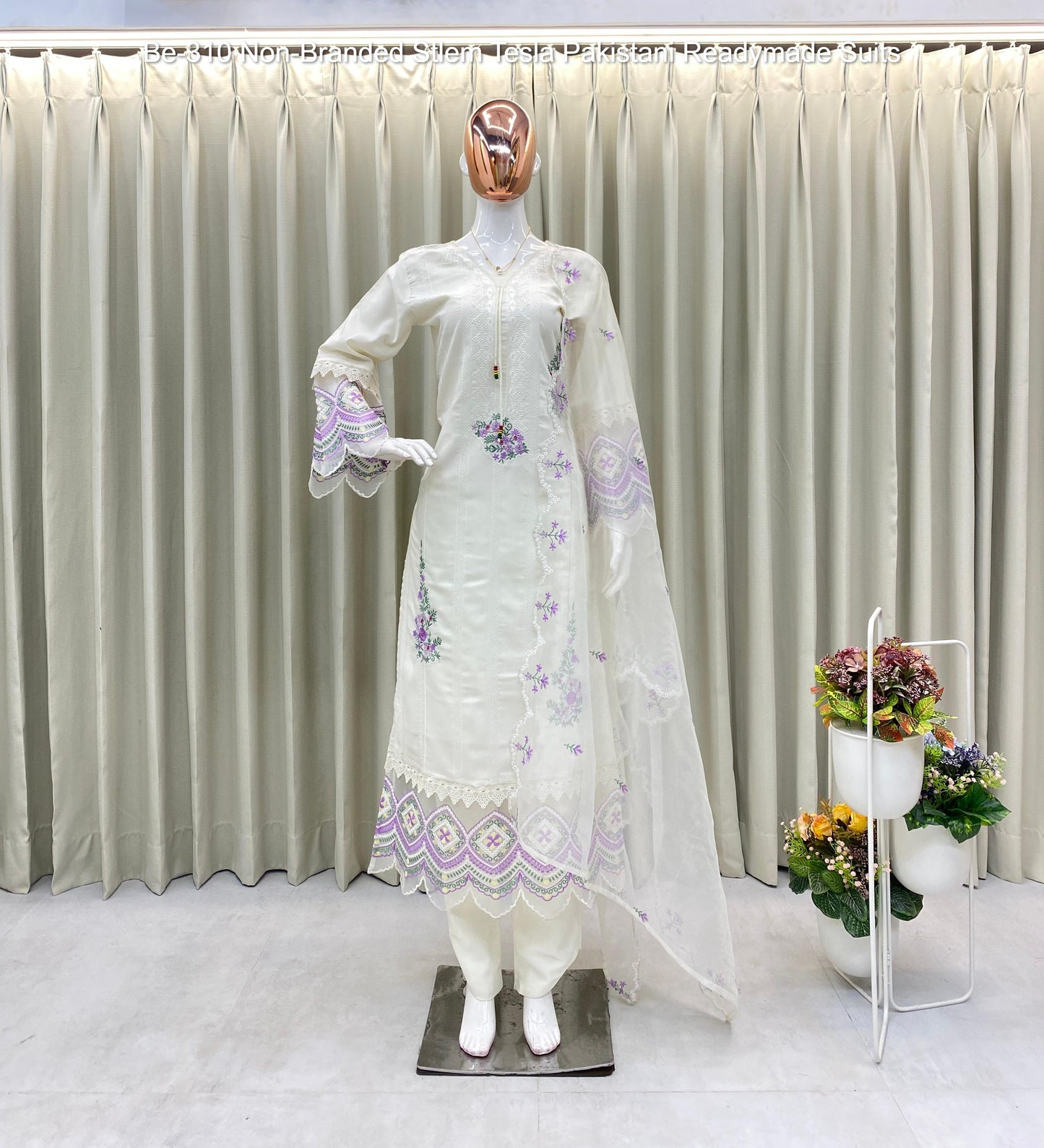 Be-310 Non-Branded Stlem Tesla Pakistani Readymade Suits
