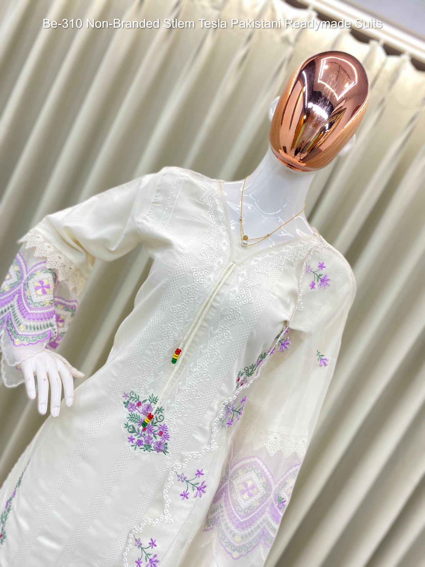 Be-310 Non-Branded Stlem Tesla Pakistani Readymade Suits