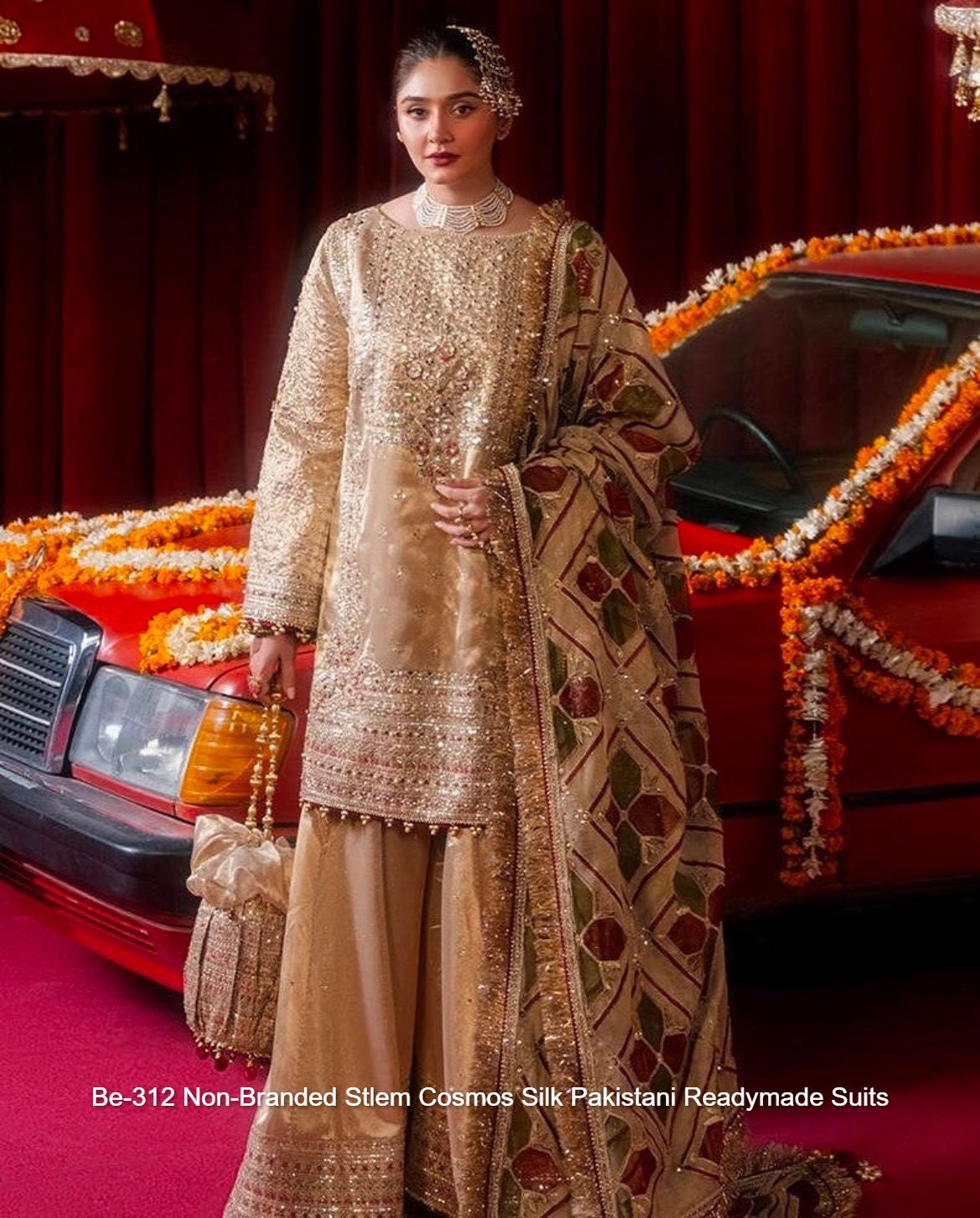 Be-312 Non-Branded Stlem Cosmos Silk Pakistani Readymade Suits
