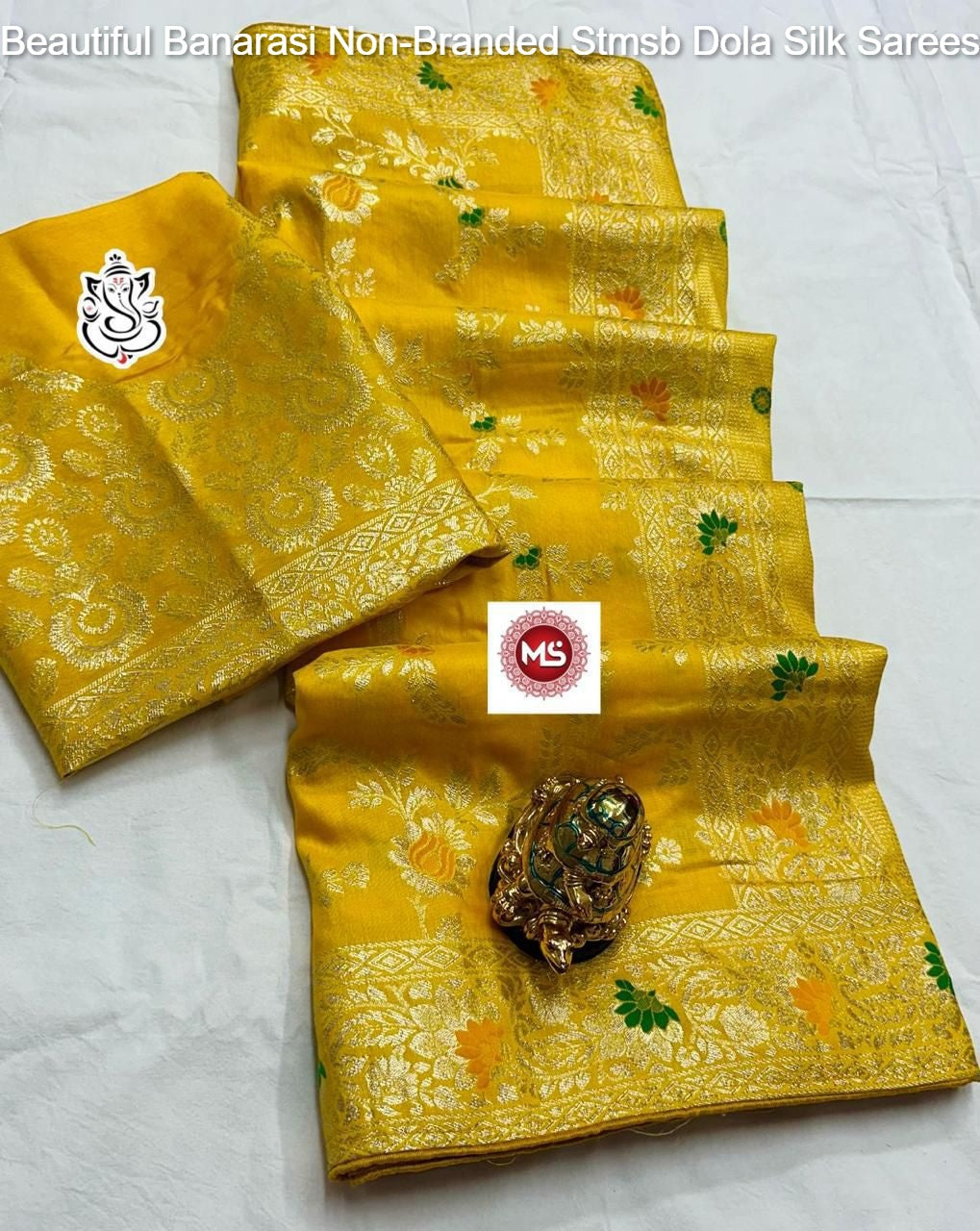 Beautiful Banarasi Non-Branded Stmsb Dola Silk Sarees