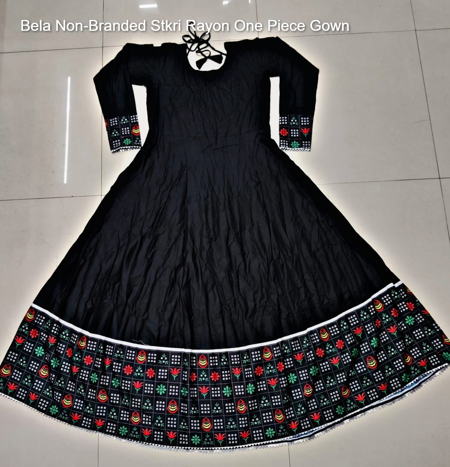 Bela Stkri Rayon One Piece Gown